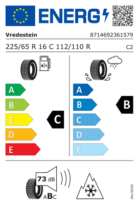 225/65R16 112/110R Vredestein COMTRAC 2